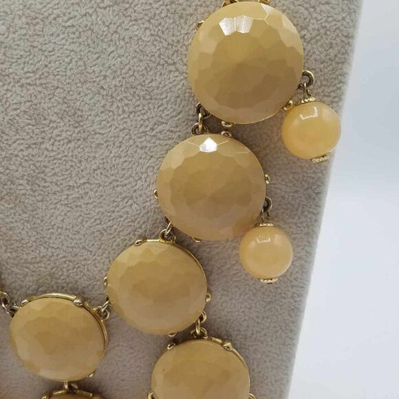 J Crew Long Beige Bib Necklace - Picture 6 of 12